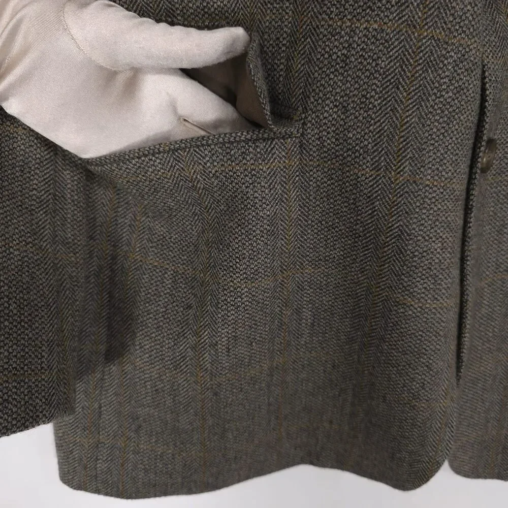 CHAPS RALPH LAUREN Sport Coat 46T‎ 100% PURE NEW WOOL Vintage CANADA MADE Blazer